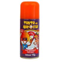 Tinta Spray Da Alegria Cabelo Barba Lavável Laranja 120ml
