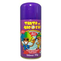 Tinta Spray Da Alegria Cabelo Barba Lavável Roxo 120ml