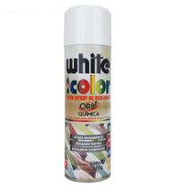 Tinta Spray de Uso Geral White Color Branco Orbi Química 340ml / 220g