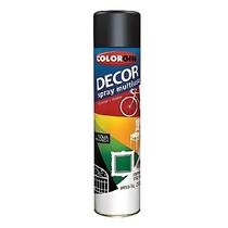 Tinta Spray Decor Multi Uso Preto Fosco COLORGIN