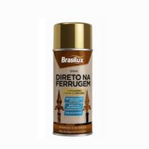 Tinta Spray Direto na Ferrugem Brasilux 400ml Metais Anticorrosivo Várias Cores