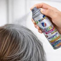 Tinta Spray Divertida Para Cabelo Fashion Prata 125ml/55g Axé Brasil Tinta Spray Divertida Para Cabelo Fashion Prata 125ml/55g Axé Brasil