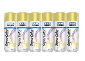 Tinta Spray Dourada 250g/350ml - Kit com 6 Latas