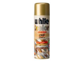 Tinta spray dourado white color 340ml uso geral Tinta spray dourado white color 340ml uso geral
