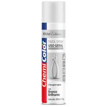 Tinta Spray Edition 400ml Branco Brilhante Uso Geral Chemicolor