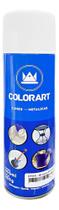 Tinta Spray Efeito Metálico P/metal Branco Perolado Colorart