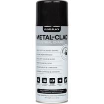 Tinta spray em aerossol, esmalte industrial METAL-CLAD 370mL preto