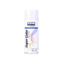 Tinta spray especial brilho natural branco brilhoso 350ml p/ madeira ferro gesso uso geral tek bond