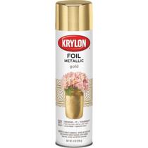 Tinta spray: folha de krylon de alto brilho, ouro metálico, 226g