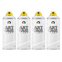 Tinta Spray kit com 4 unid. Branco para Pintura Automotiva, Graffiti, Pintura Industral, Arte e Customização Tinta Spray kit com 4 unid. Branco para Pintura Automotiva, Graffiti, Pintura Industral, Arte e Customização