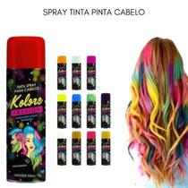 Tinta Spray Kolore Para Cabelo Para Festas Cosplay Carnaval e Penteado Kolore Fashion 150ML