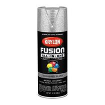 Tinta spray Krylon Fusion All-In-One Hammered Silver 355 ml