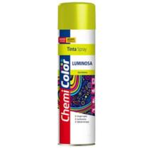 Tinta Spray Luminosa Amarelo 380ml - CHEMICOLOR