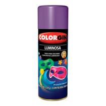 Tinta spray luminosac- colorgin - violeta 380ml - kit c/ 12un.