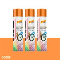 Tinta Spray Metálica Pinta Artesanatos Decorações 400ml Kit C/ 3 Tinta Spray Metálica Pinta Artesanatos Decorações 400ml Kit C/ 3