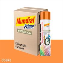 Tinta Spray Metálica Pinta Artesanatos Decorações 400ml Kit C/ 6 - Mundial Prime