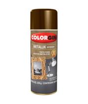 Tinta Spray Metallik Interior 350ml 250g Colorgin Bronze
