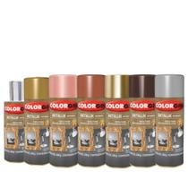 Tinta Spray Metallik Interior Colorgin 350 Ml - Cores