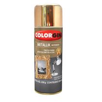 Tinta Spray Metallik Interior Dourado 350ml Colorgin