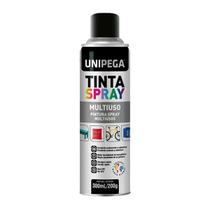 Tinta Spray Multiuso 300ml Preto Fosco Unipega - 0112