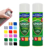 Tinta Spray Multiuso 400ml Eucatex - Ideal para metal aço e ferro, couro, gesso, cerâmica e madeira Tinta Spray Multiuso 400ml Eucatex - Ideal para metal aço e ferro, couro, gesso, cerâmica e madeira