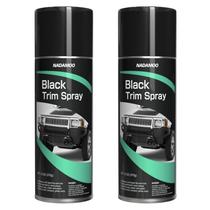 Tinta Spray NADAMOO Preto para Frisos 2 Latas 450 ml Acabamento Acetinado Tinta Spray NADAMOO Preto para Frisos 2 Latas 450 ml Acabamento Acetinado
