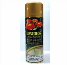 Tinta Spray Ouro Interior Lukscolor Metalizada 350 Ml