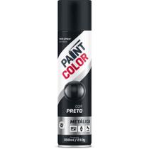 Tinta SPRAY Paintcolor 350ML Metálica Preta