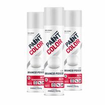 Tinta Spray Paintcolor Alta Temperatura Branco Fosco 350ml - 3 Peças