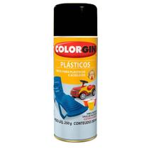Tinta Spray Plásticos 350ml Preto Fosco - Colorgin Tinta Spray Plásticos 350ml Preto Fosco - Colorgin
