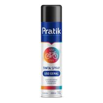 Tinta spray pratik uso geral preto semi brilho 400ml/190g