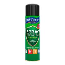 Tinta spray premium alta temperatura 808 preto fosco 400ml