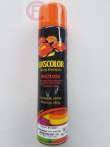 Tinta Spray Premium Lukscolor Laranja Brilho 400 Ml