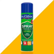 Tinta spray premium multi uso eucatex amarelo 400ml