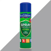Tinta spray premium multi uso eucatex cinza claro 400ml
