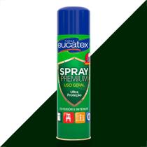 Tinta spray premium multi uso eucatex verde escuro 400ml