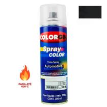 Tinta Spray Preto Alta Temperatura 300ml - SW