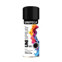 Tinta Spray Preto Brilhante 350 Ml Unipega Para Uso Geral Automotivo