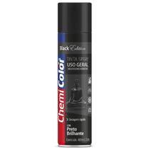 Tinta Spray Preto Brilhante 400ml - Chemicolor
