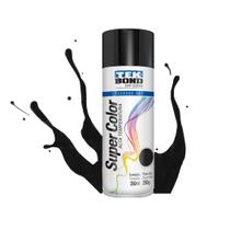 Tinta Spray Preto Brilhante Alta Temperatura Tekbond 350ml