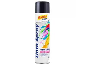 Tinta Spray Preto Brilhante Mundial Prime 400Ml Uso Geral