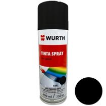 Tinta Spray Preto Brilhante Uso Geral Wurth