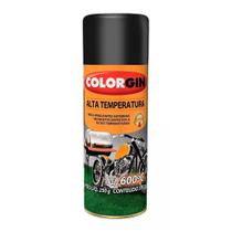Tinta Spray Preto de Alta Temperatura 350 Ml 5722 Colorgin Tinta Spray Preta de Alta Temperatura