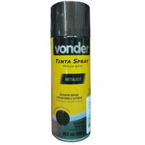 Tinta spray preto metalico 350ml vonder Tinta spray preto metalico 350ml vonder