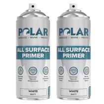 Tinta spray primária Polar All Surface Matte White 400mL x2