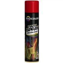 Tinta Spray Radcolor Vermelho Metálico Uso Geral 400 ml Radnaq RC2137