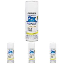 Tinta spray Rust-Oleum 331171 Branco de alto brilho 12 onças x4