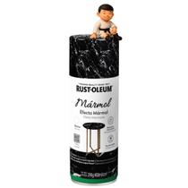 Tinta spray rust-oleum efeito marmore (linhas brancas)