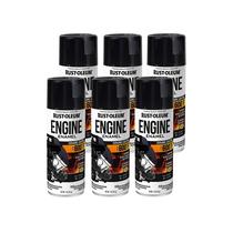 Tinta spray Rust-Oleum Engine Enamel Gloss Black 325 mL (x6)