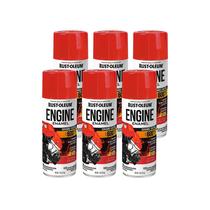 Tinta spray Rust-Oleum Engine Enamel Gloss Orange 325 ml, pacote com 6